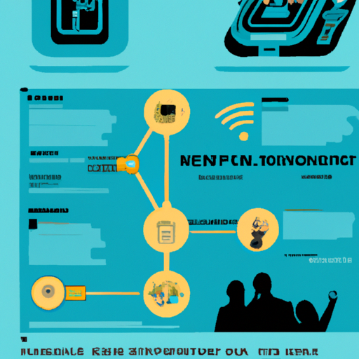 1. אינפוגרפיקה הממחישה את מנגנון העבודה של טכנולוגיית NFC בהקשר מוזיאלי.