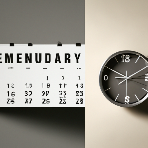 תמונה של שעון ולוח שנה, הממחישים כיצד מספרים מכתיבים את שגרת היום שלנו.