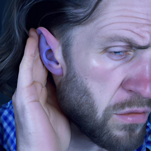 תמונה של אדם שנראה במצוקה, המייצג השפעות בריאותיות אפשריות של אי נוחות ממושכת באוזן